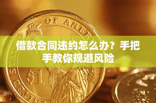济南借款合同违约怎么办？手把手教你规避风险