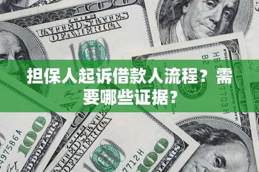 济南担保人起诉借款人流程?需要哪些证据? 济南担保人起诉借款人流程?需要哪些证据?