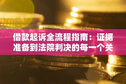 济南借款起诉全流程指南：证据准备到法院判决的每一个关键步骤