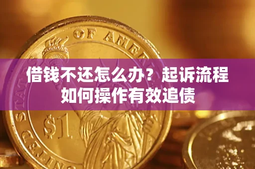 济南借钱不还怎么办？起诉流程如何操作有效追债