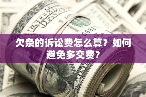 济南欠条的诉讼费怎么算？如何避免多交费？