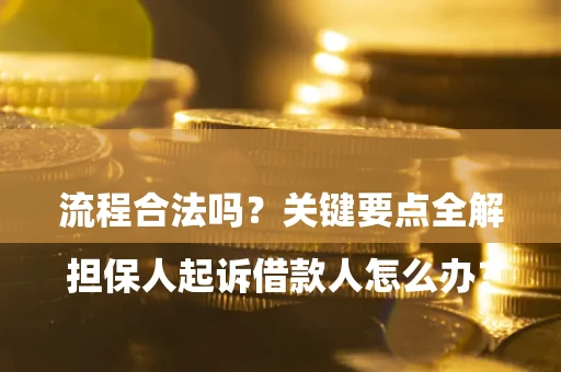 济南

担保人起诉借款人怎么办？流程合法吗？关键要点全解析