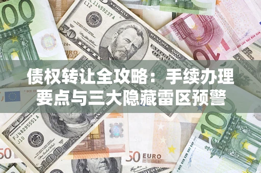 济南债权转让全攻略：手续办理要点与三大隐藏雷区预警