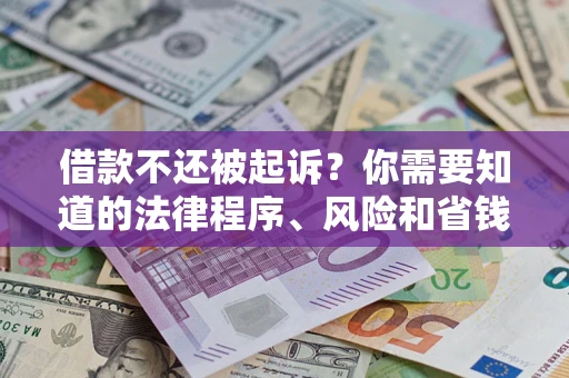 济南借款不还被起诉？你需要知道的法律程序、风险和省钱技巧
