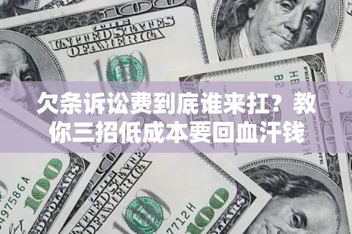 济南欠条诉讼费到底谁来扛？教你三招低成本要回血汗钱